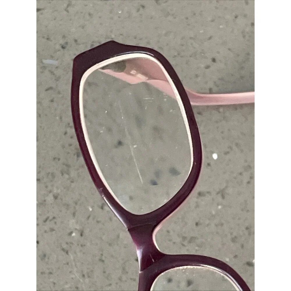 Essential Eyewear Eyeglasses frames only EN8666 plum/lilac 47-14-125 flex hinge